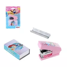 Kit Mini Grampeador + Gramposescolar Papelaria