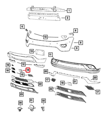 Bisel Moldura Sensor Crucero Jeep Grand Cherokee 2012-2015 Foto 2