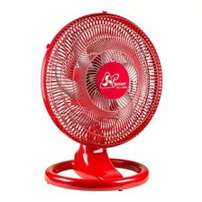 Ventilador Para Mesa/parede De Plástico 50 Cm Bivolt Verm. Cor Da Estrutura Vermelho Frequência 1430 Rpm Material Das Pás Polipropileno Quantidade De Pás 6 127v/220v