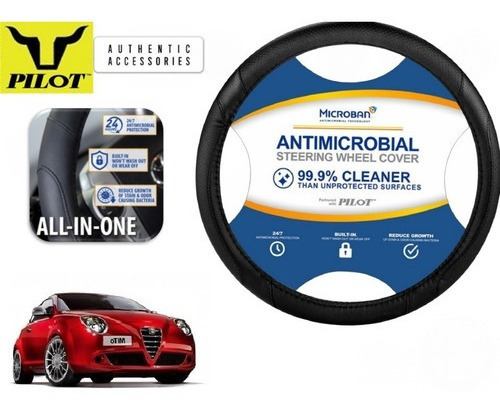 Cubrevolante Negro Antimicrobial Alfa Romeo Mito 1.4l 2019 Foto 3