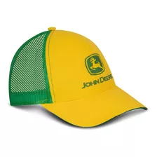 Gorra Nacional John Deere Amarilla Malla Verde