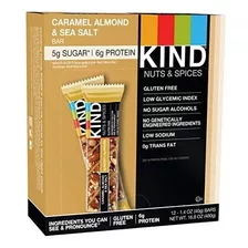 Kind Bares, Almendras De Caramelo Y Sal De Mar, Sin Gluten, 