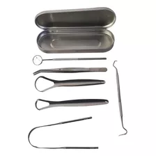 Kit X6 Piezas Herramientas Limpieza Aseo Odontología Dental