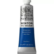 Pintura Oleo Winsor & Newton Winton 37ml Colores A Escoger Color Del Óleo Phthalo Blue - Azul Thalo No 30