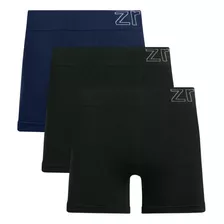 Kit 3 Cuecas Boxer Zee Rucci Em Poliamida Sem Costura