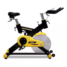 Bicicleta Fija Zellens Zl-spinnen Para Spinning Color Negro Y Amarillo