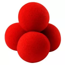 4 Bolas De Espuma 2 Inch Vermelha Mod 17
