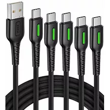 5 Cables Trenzados Usb-a A Usb-c 3.1 1mt/2mt/3mt Iniu -nrf3