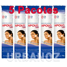 Kit 5 Discos De Algodão Apolo Pacote Facial Limpeza Make