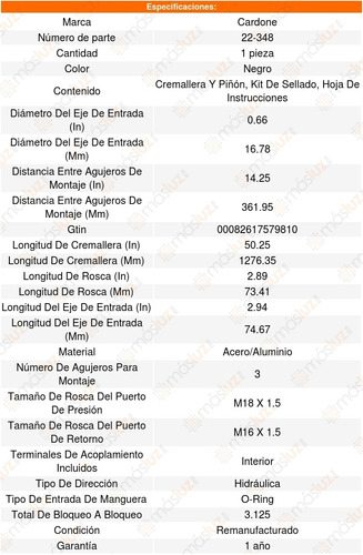 Cremallera Direccion Hidraulica Grand Voyager 2001 Al 2002 Foto 5