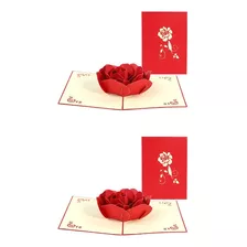 2 Tarjetas De San Valentín, Tarjeta De Felicitación 3d