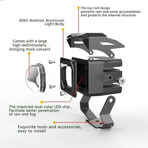 Exploradoras Turbo Led Tipo Transformer Dual Color 10.000 Lm Foto 2