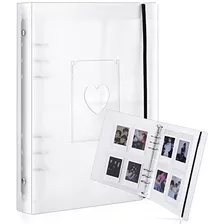 Mini Photo Album With 20 Pcs Inner 6 Ring Photocard Binder A