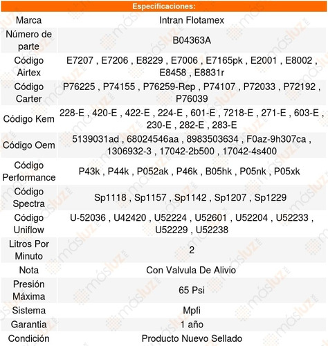 Repuesto Bomba Gasolina Rabbit Gti 2.5l L5 06 A 09 Intran Foto 2