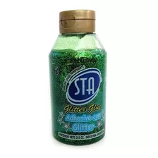 Adhesivo Con Glitter Transparente Sta X210ml Verde