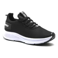 Tenis Masculino Dm Damando Caminhada Academia + Relogio