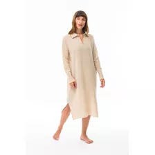 Vestido Camisero De Punto Gardenia - Jibona