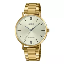 Reloj Mujer Casio Ltp-vt01g-9b Dorado Análogo