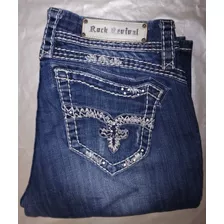 Rock Revival Jeans Vaqueros Dama Talla 29 Corte Bota 