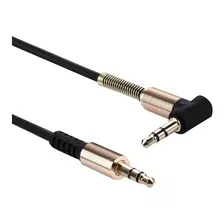 Cable Auxiliar 1 A 1 Con Micrófono L Resorte Diadema 3.5mm