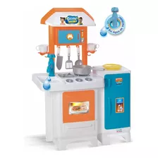 Cozinha Completa Azul - Magic Toys 8066 Cor Branco