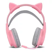 Fone Ouvido Headset Pc Gamer Gatinho Usb