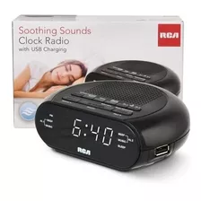 Radio Despertador Dual Rca Sonidos Relajantes Usb