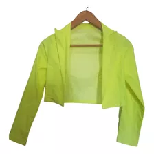 Campera-trench-chaqueta-blazer Amarillo Fluo Elast T S