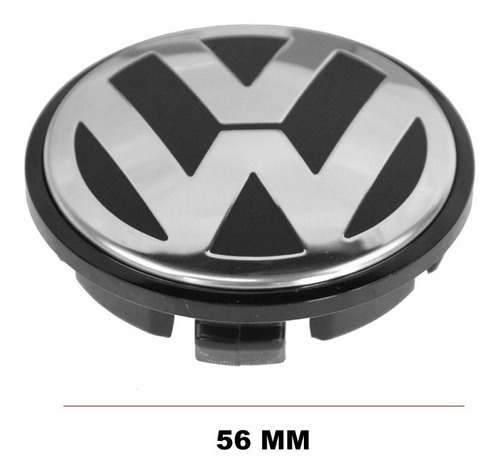 Kit 4 Centros De Rin Para Volkswagen Saveiro 2009-2019 56mm Foto 3