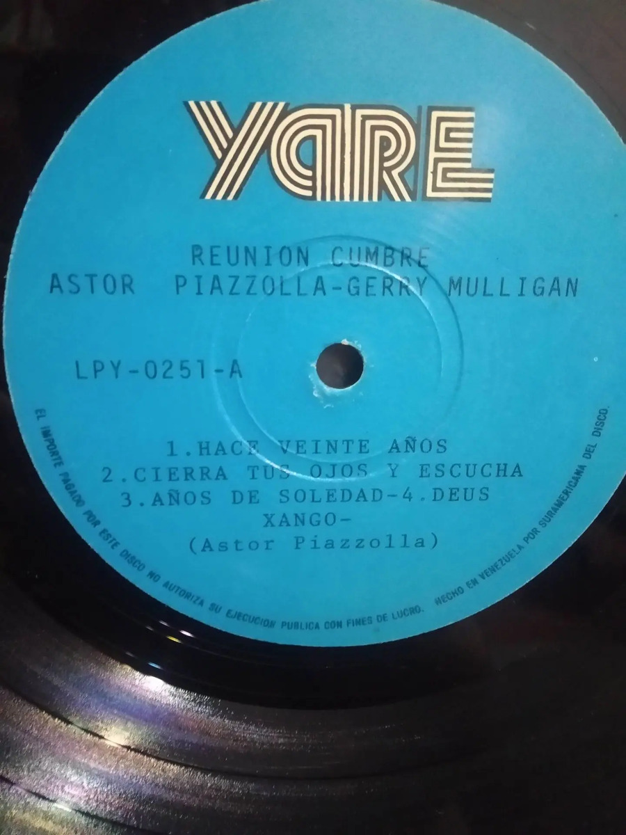 Astor Piazzolla / Gerry Mulligan - Reunión cumbre - vinilo 1975