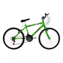 Bicicleta Aro 24 18 Marchas Ultra Bikes Diversas Cores Cor Verde