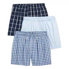 Calzoncillos Hombre Old Navy Pack De 3 Woven Celeste