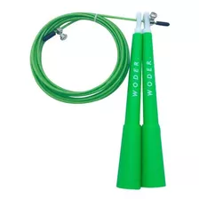 Corda De Pular Woder Rolamento Speed Rope Cross Funcional Cor Verde