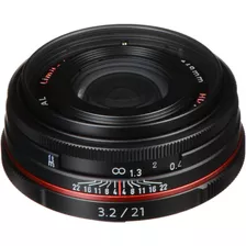 Pentax Hd Pentax Da 21mm F/3.2 Al Limited Lente (black)