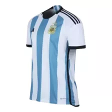 Camiseta Argentina Versión Hincha Tres Estrellas 