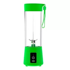 Mini Liquidificador Mixer Juice Usb Recarregável 6 Lâminas Cor Verde 110v/220v