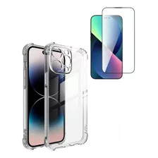 Funda Case Gel Mas Vidrio Full Cover Para iPhone 14 Pro Max