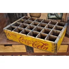 Cajón Para Botellitas De Coca Cola Antiguo Real