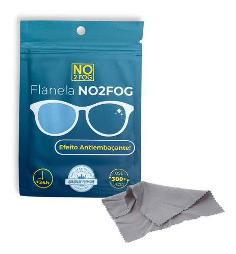 Flanela Lenço Antiembaçante No2fog - Oculos Visor Não Embaça