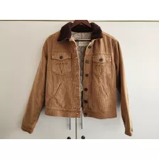 Campera Camel Corderoy Matelaseada Gloria Large Mujer Promo