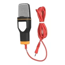 Micrófono Andowl Qy-k222 Condensador Omnidireccional Color Negro/gris