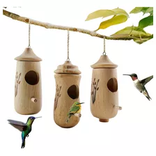 3pcs Colibri Casa Beija-flor Balançando Ninho De Beija-flor