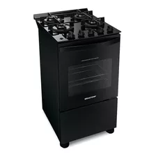 Fogão Brastemp Piso 4q Mesa De Vidro - Preto Bivolt Bfo4vae