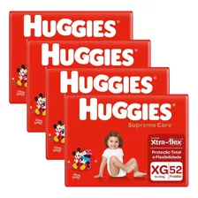 Fralda Huggies Supreme Care Fraldas Xg Kit Com 4 Unidade Gênero Sem Gênero