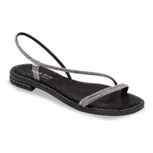 Sandalias Casuales Color Negro Para Dama Mundo Terra