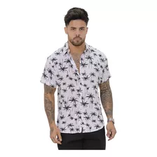 Camisa Floral Masculina Social Slim Premium