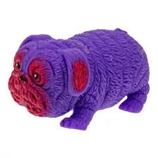 Squishy Perro Pug Antiestrés Sensorial Estimulación Color Violeta