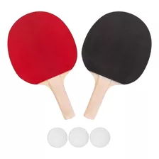 Set Ping Pong Tenis Mesa 2 Paletas + 3 Pelotas