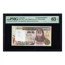 Billete Colombia 10000 Pesos Conmemorativa 1992 Primera Fech