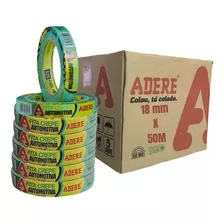 Fita Crepe Automotiva 18x50 Verde Adere 525 Caixa C/ 32 Un Liso